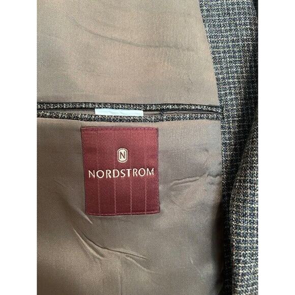 NORDSTROM Signature Men’s Blazer Suit Jacket Plaid 100% Wool Coat Business 42R - Picture 10 of 11